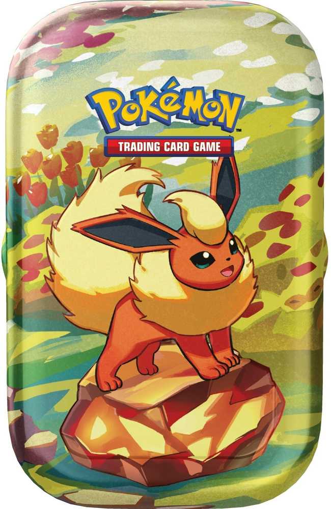 The Pokemon Pokemon TCG - Scarlet & Violet - Prismatic Evolutions Mini Tin Flareon