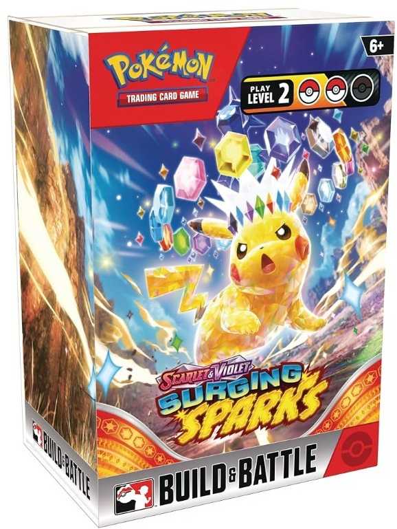 The Pokemon Pokemon TCG: Scarlet & Violet Surging Sparks - Build & Battle Box