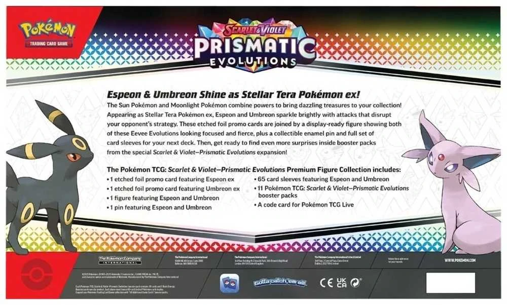 The Pokemon Pokémon TCG: Scarlet & Violet—Prismatic Evolutions Premium Figure Collection