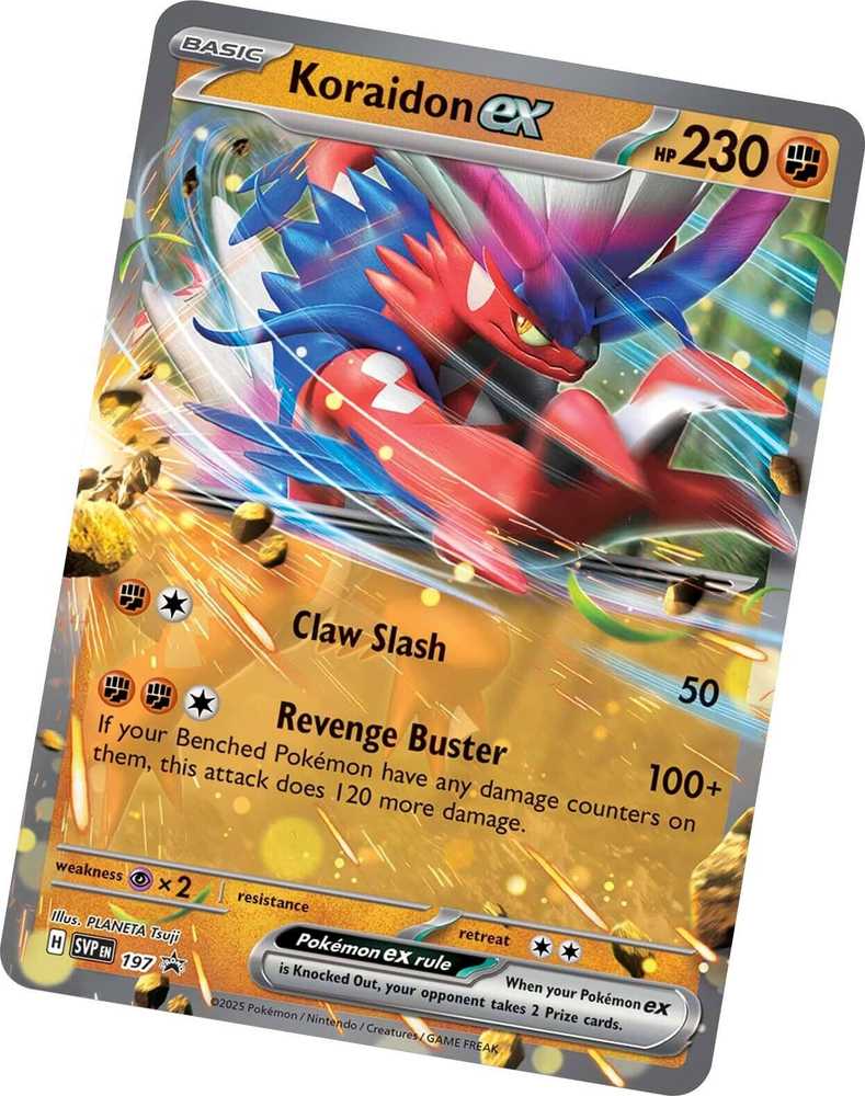 The Pokemon Pokemon TCG - Slashing Legends Ex Tin - Koraidon ex