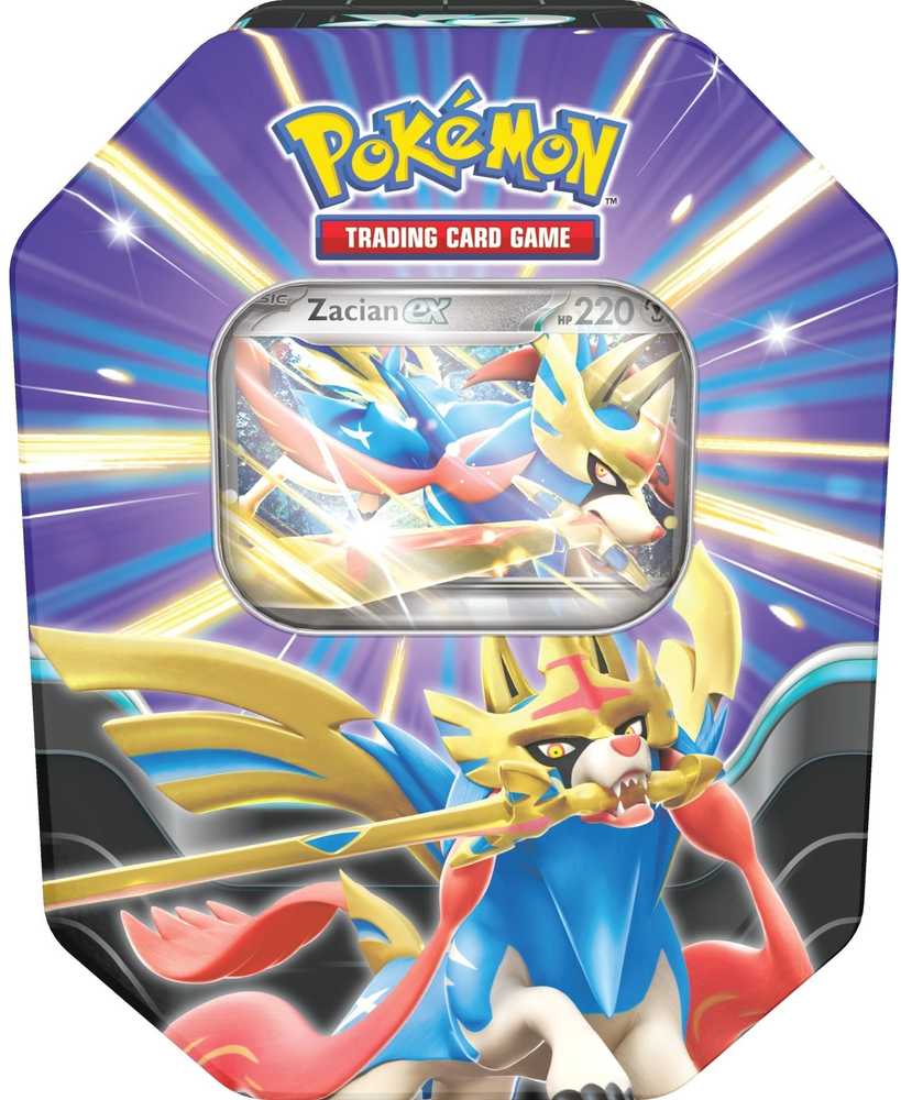 The Pokemon Pokemon TCG - Slashing Legends Ex Tin - Zacian ex