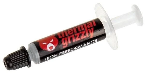 Thermal Grizzly | Terminis tepalas "Kryonaut" 1g | universalus | Šilumos laidumas: 12,5 W/mk * Šiluminė varža: 0,0032 K/W * Elektros laidumas: 0 pS/m * Klampumas: 130-170 Pas * Specifinis svoris: 3,7g/cm3 * Temperatūra: -200 °C / +350 °C W