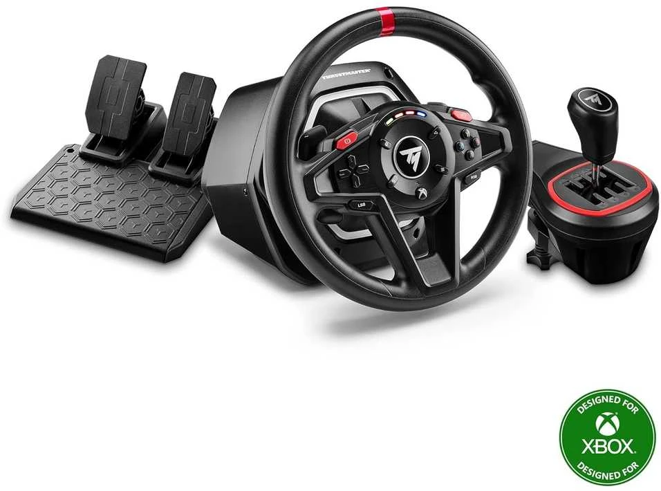 Thrustmaster T128 Shifter Pack vairas su pedalais ir pavarų svirtimi | XBOX,PC