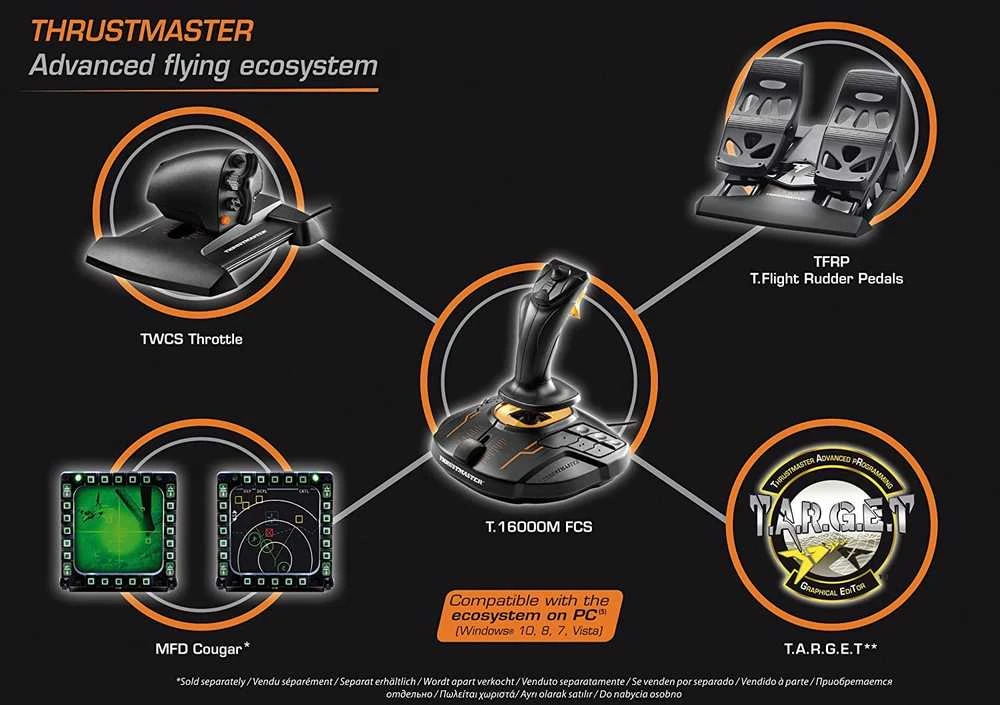 Žaidimų valdiklis Thrustmaster Zest T.16000M PC Flight Pack