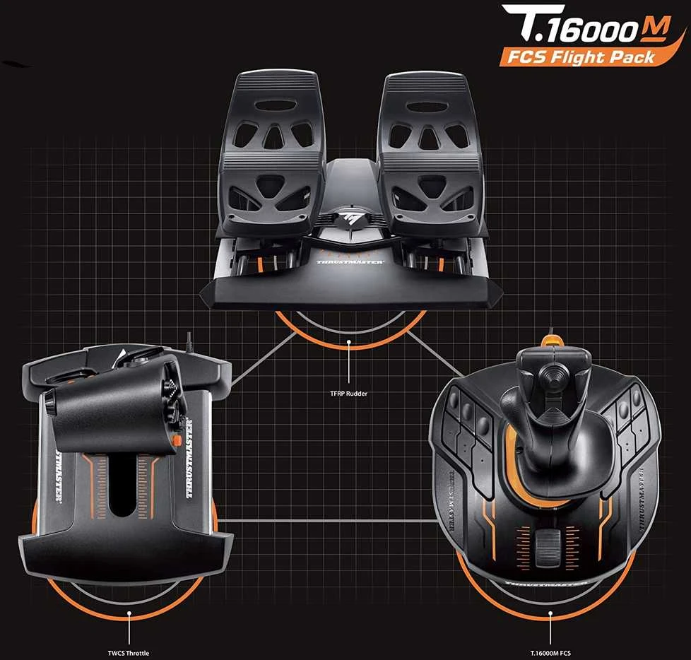 Žaidimų valdiklis Thrustmaster Zest T.16000M PC Flight Pack