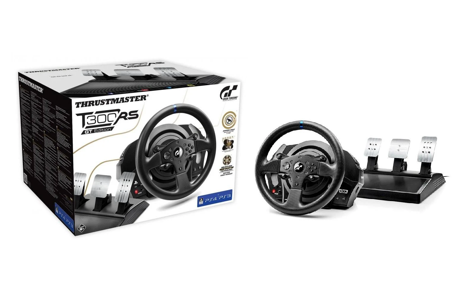 Žaidimų vairas su pedalais Thrustmaster T300 RS GT Edition