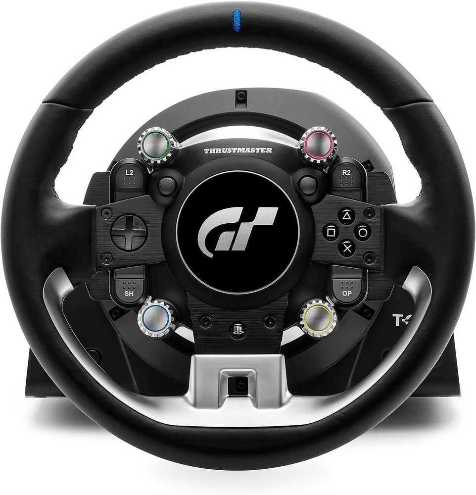 Žaidimų vairas Thrustmaster T−GT II + Baza, Juodos spalvos