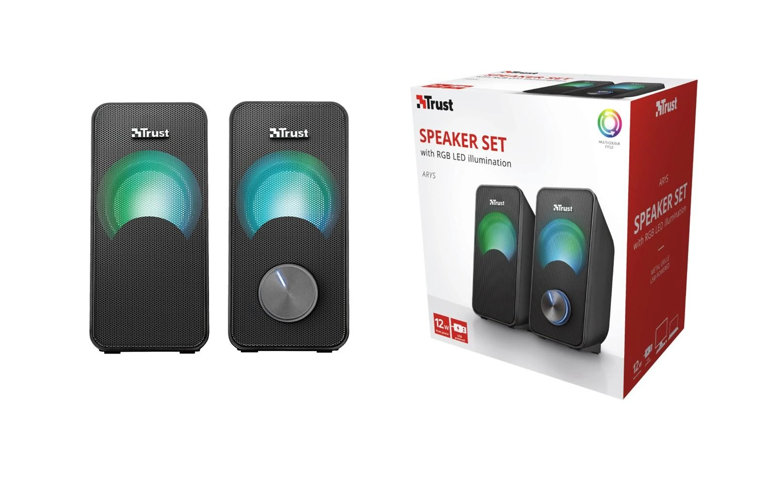 Kompiuterio kolonėlės Kolonėlė Trust 2.0 ARYS COMPACT RGB
