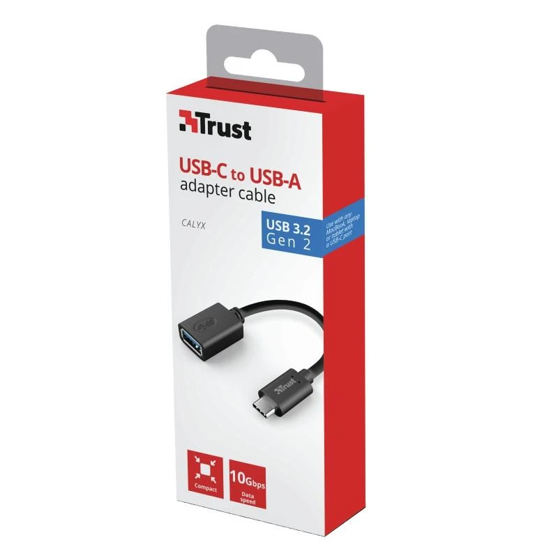 TRUST Calyx USB-C - USB-A adapteris