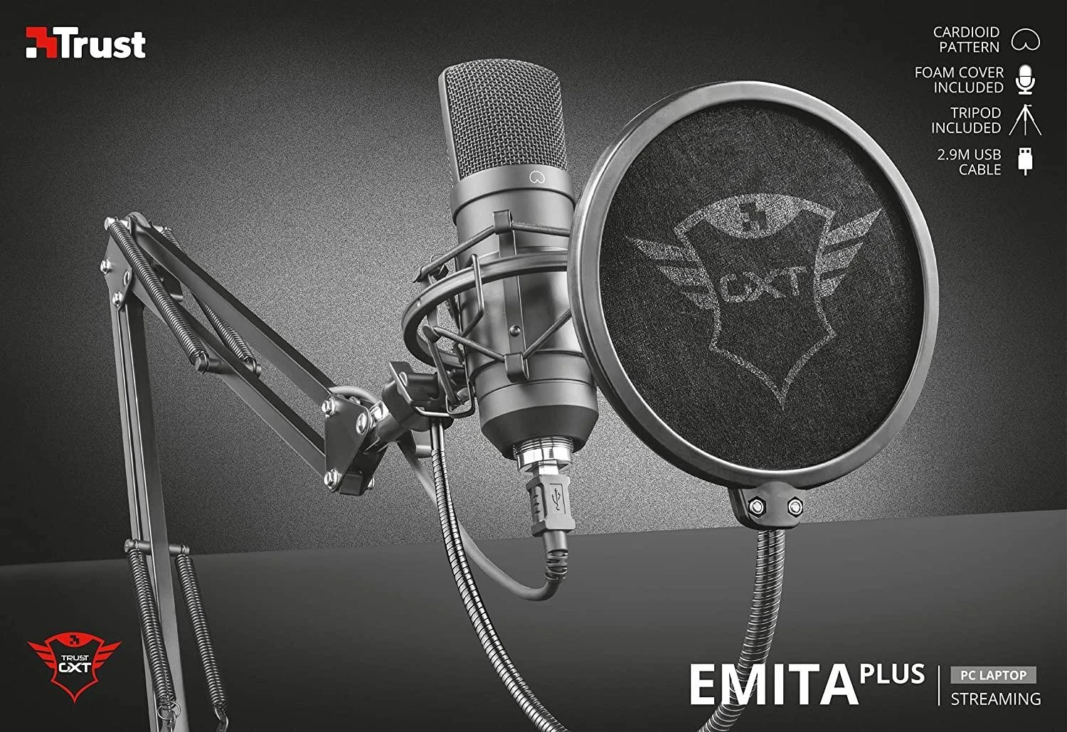 Mikrofonas Trust Emita Plus 22400