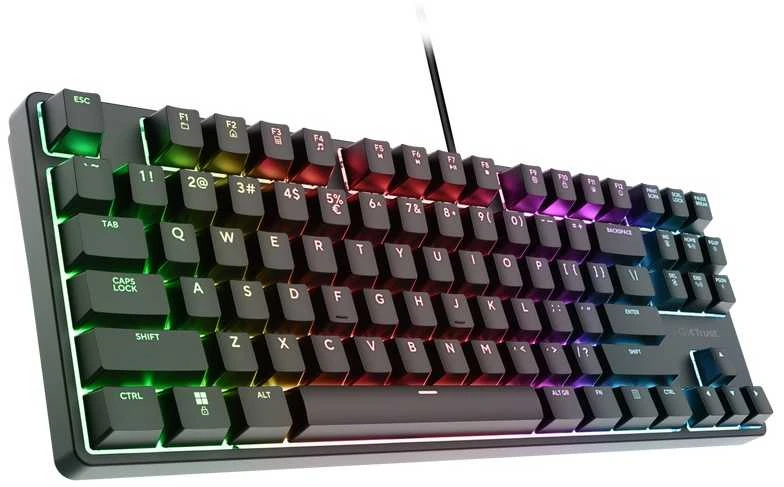 TRUST GXT 864 Cada TKL mechaninė laidinė žaidimų klaviatūra | Juoda