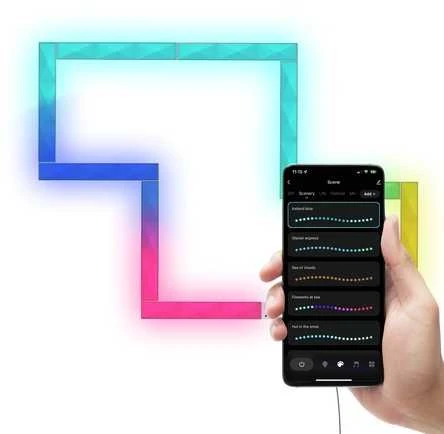 Sieninis šviestuvas Trust GXT 905 Vybz RGBIC sieniniai LED šviestuvai | Balta