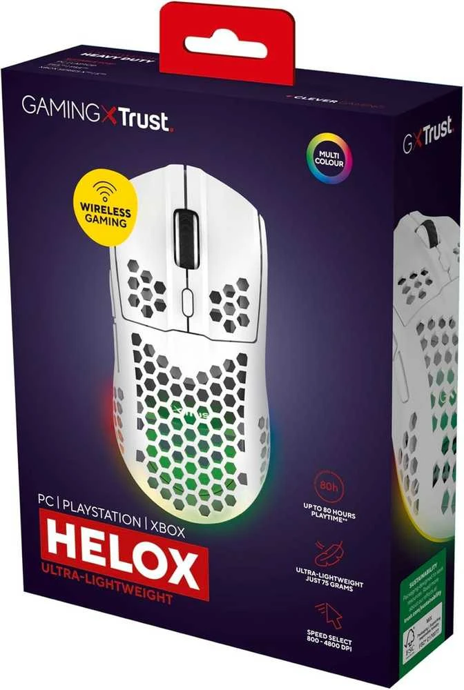 TRUST GXT 929W HELOX belaidė pelė | 4800 DPI
