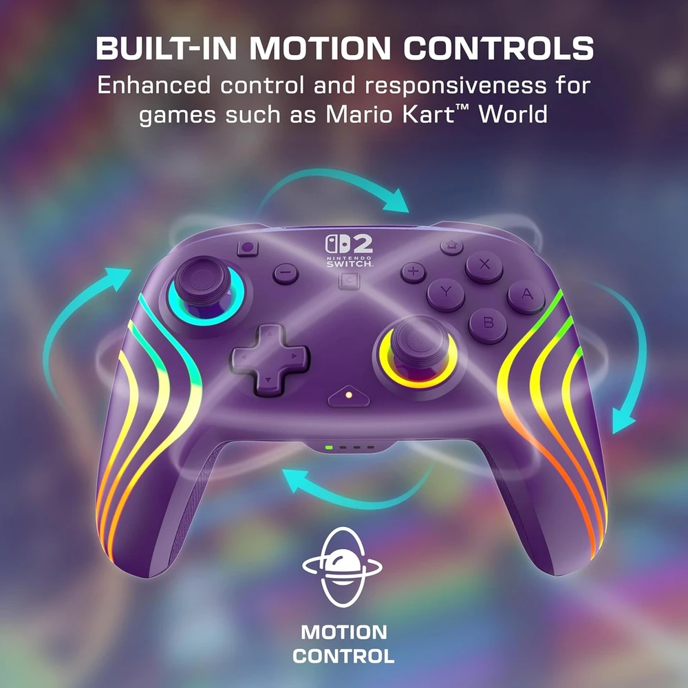 Turtle Beach Afterglow Wave belaidis žaidimų pultelis | Violetinė | Switch 2