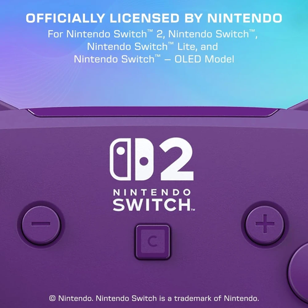 Turtle Beach Afterglow Wave belaidis žaidimų pultelis | Violetinė | Switch 2