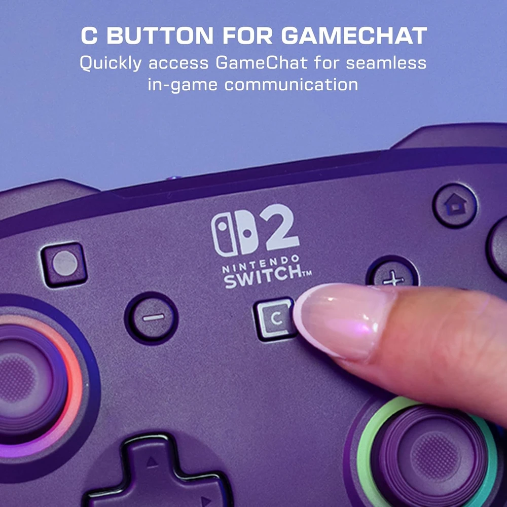 Turtle Beach Afterglow Wave belaidis žaidimų pultelis | Violetinė | Switch 2