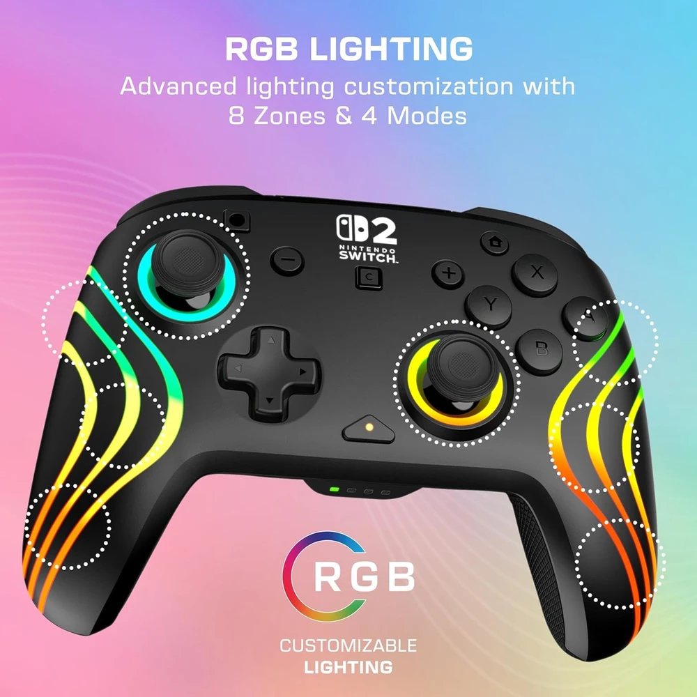 Turtle Beach Afterglow Wave belaidis žaidimų pultelis | Juodas | Switch 2