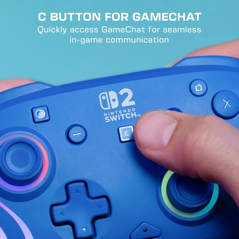 Turtle Beach Afterglow Wave belaidis žaidimų pultelis | Mėlynas | Switch 2