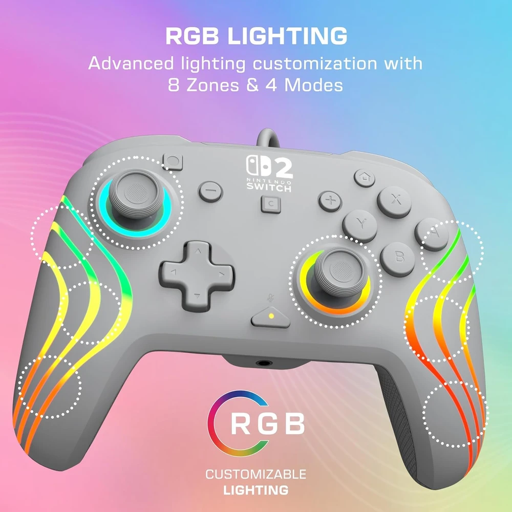 Turtle Beach Afterglow Wave laidinis žaidimų pultelis | Pilkas | Switch 2