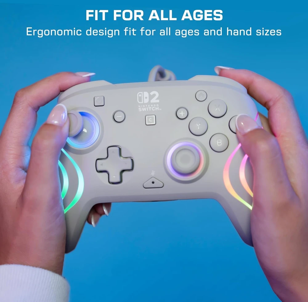 Turtle Beach Afterglow Wave laidinis žaidimų pultelis | Pilkas | Switch 2