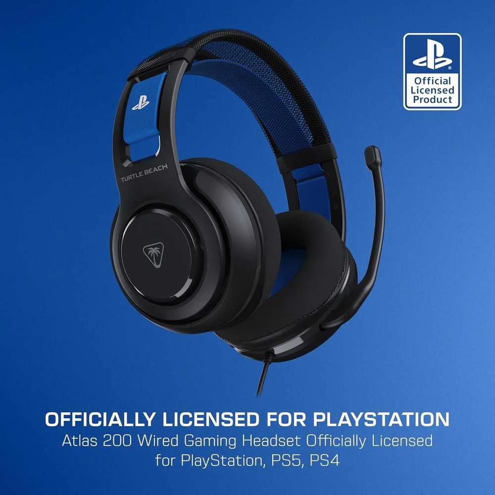 Turtle Beach Atlas 200 (juodos) laidinės ausinės | 3.5mm | PS4 | PS5