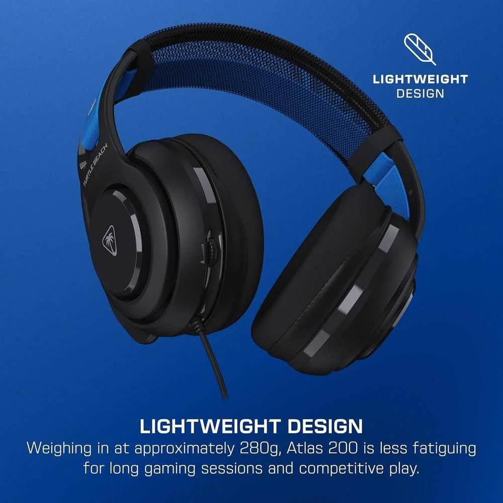 Turtle Beach Atlas 200 (juodos) laidinės ausinės | 3.5mm | PS4 | PS5