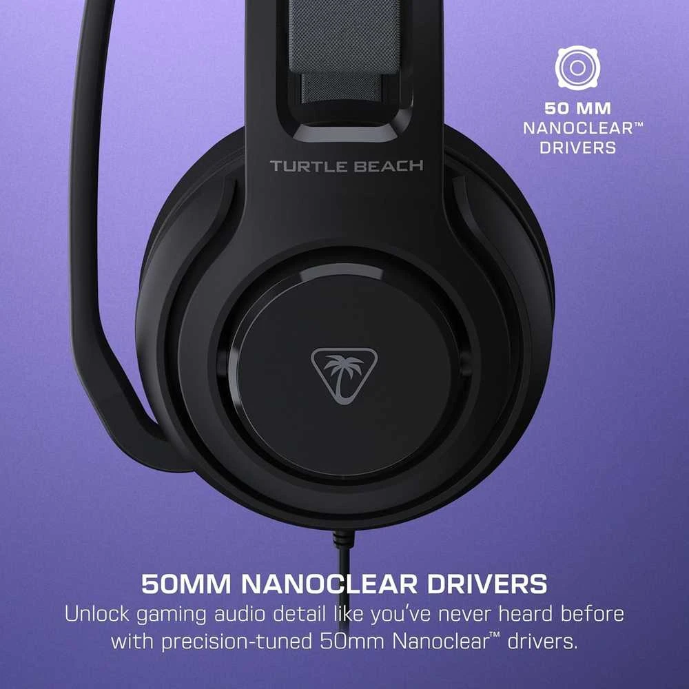 Turtle Beach Atlas 200 (juodos) laidinės ausinės | 3.5mm | USB