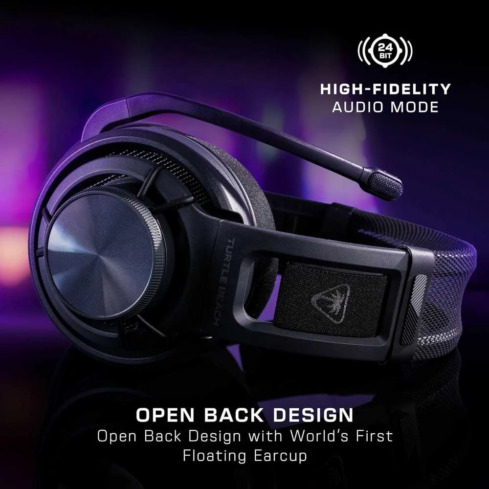 Turtle Beach Atlas Air (juodos) belaidės ausinės | Playstation, PC, Switch