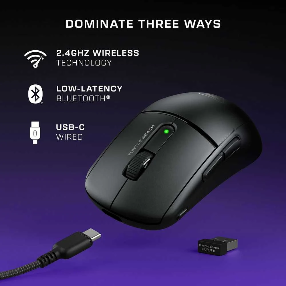 Turtle Beach Burst II Air juoda belaidė pelė | 26000 DPI