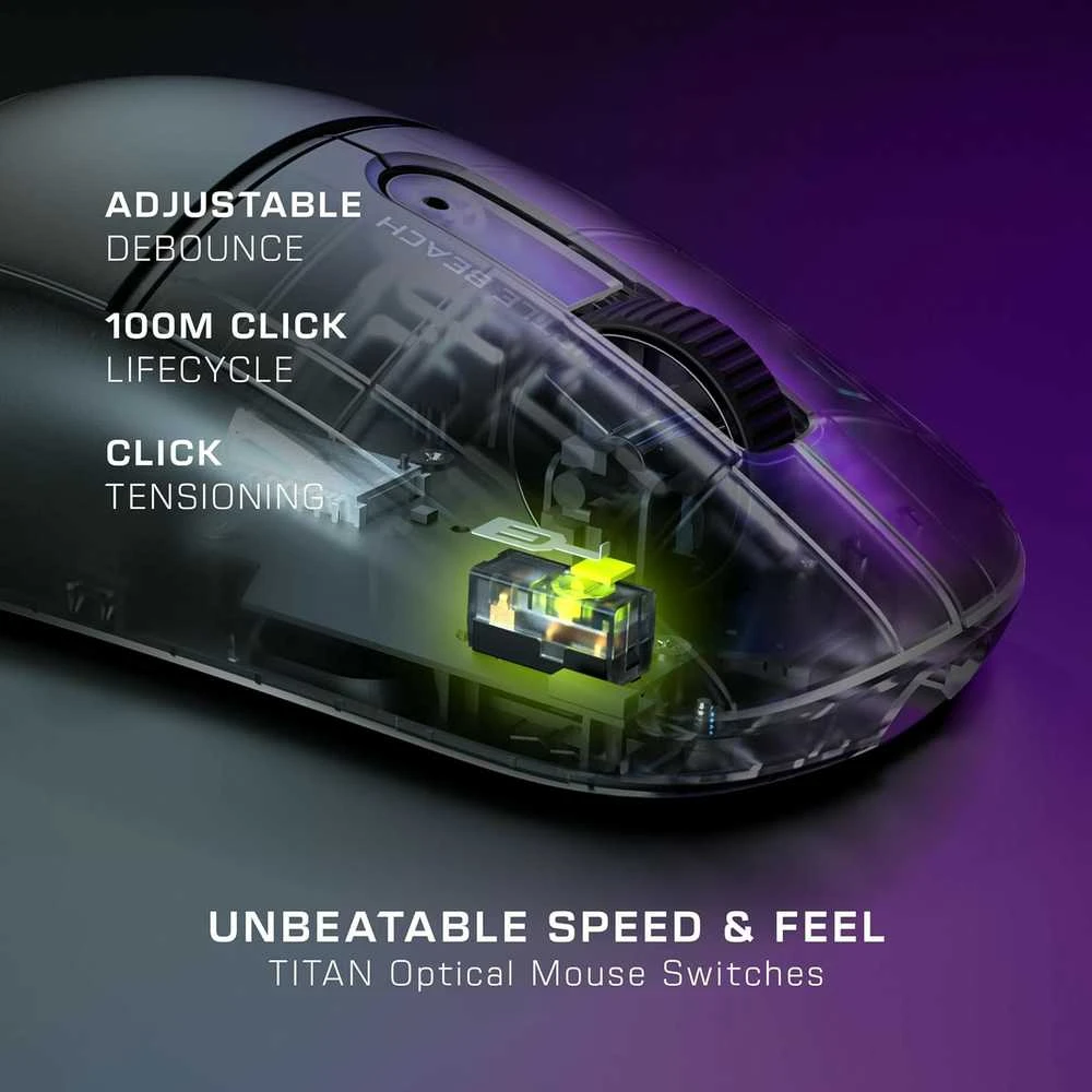Turtle Beach Burst II Air juoda belaidė pelė | 26000 DPI