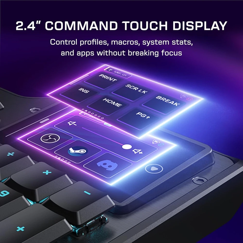 Turtle Beach Command Series KB5 100% juoda laidinė mechaninė klaviatūra (Titan switch, US)