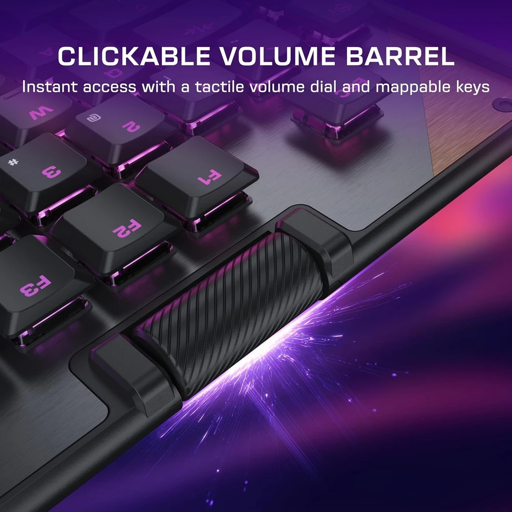 Turtle Beach Command Series KB5 100% juoda laidinė mechaninė klaviatūra (Titan switch, US)