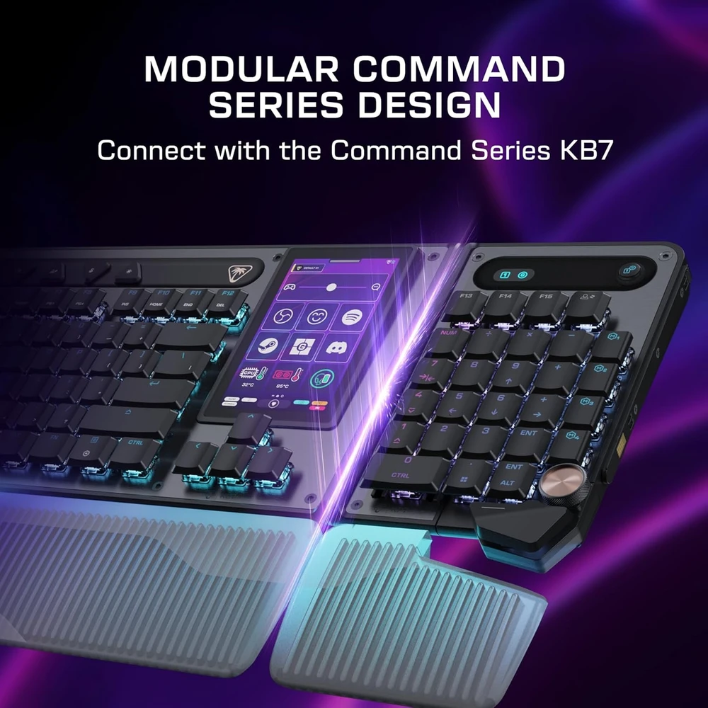 Turtle Beach Command Series KB7 klaviatūra 20% juoda laidinė mechaninė klaviatūra (Titan switch, US)