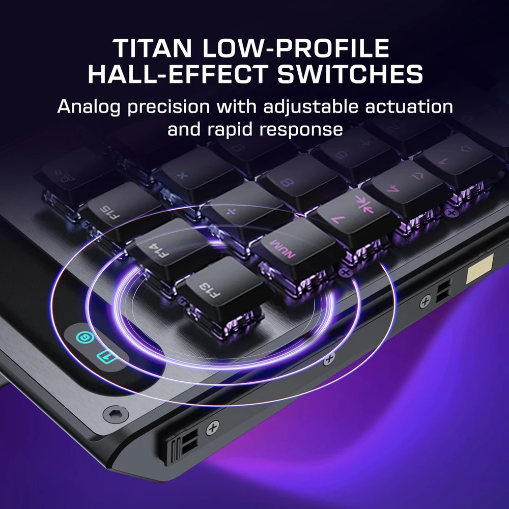 Turtle Beach Command Series KB7 klaviatūra 20% juoda laidinė mechaninė klaviatūra (Titan switch, US)