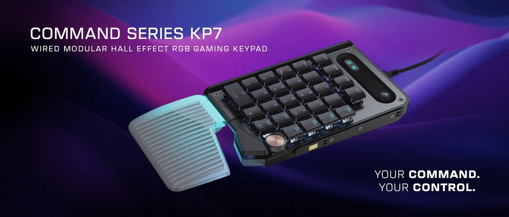 Turtle Beach Command Series KB7 klaviatūra 20% juoda laidinė mechaninė klaviatūra (Titan switch, US)