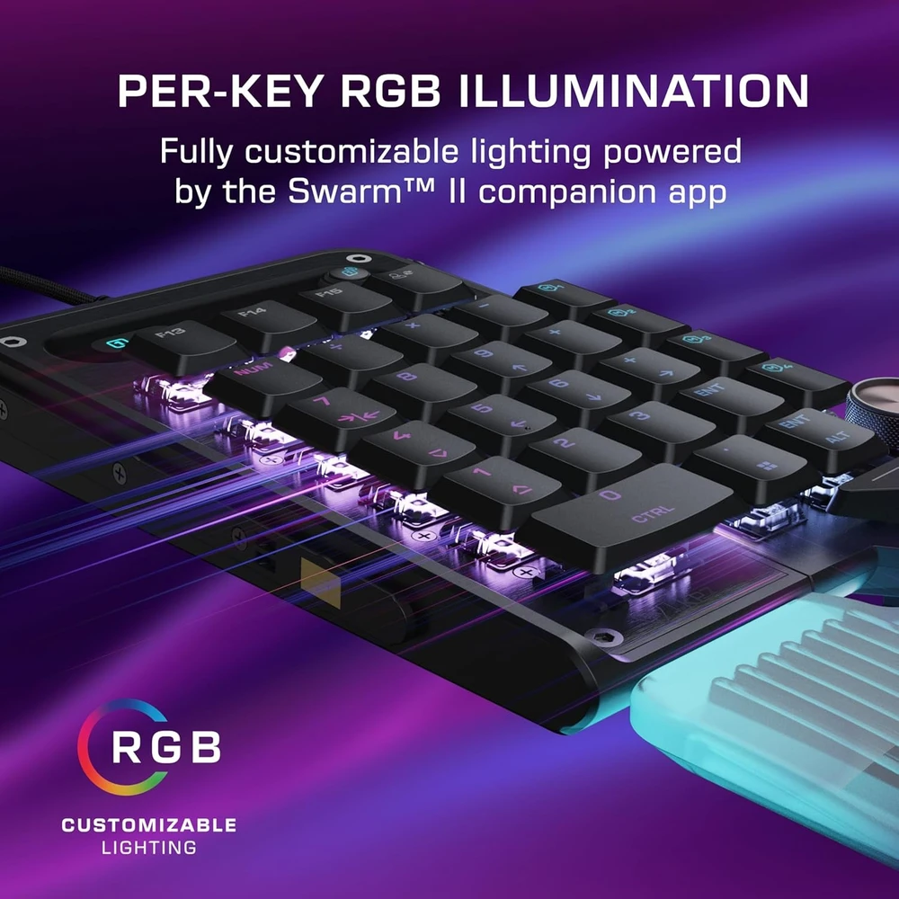 Turtle Beach Command Series KB7 klaviatūra 20% juoda laidinė mechaninė klaviatūra (Titan switch, US)