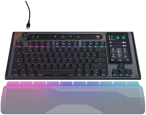 Turtle Beach Command Series KB7 TKL 80% juoda laidinė mechaninė klaviatūra (Titan switch, US)
