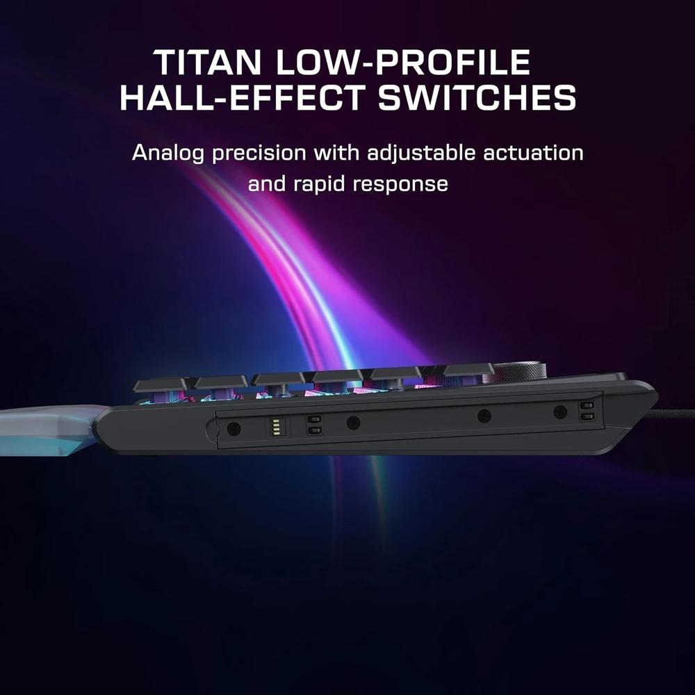 Turtle Beach Command Series KB7 TKL 80% juoda laidinė mechaninė klaviatūra (Titan switch, US)