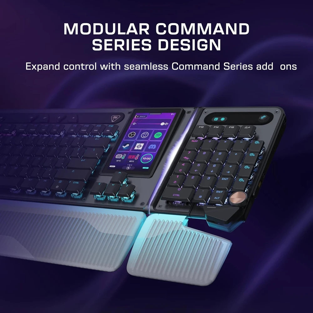 Turtle Beach Command Series KB7 TKL 80% juoda laidinė mechaninė klaviatūra (Titan switch, US)