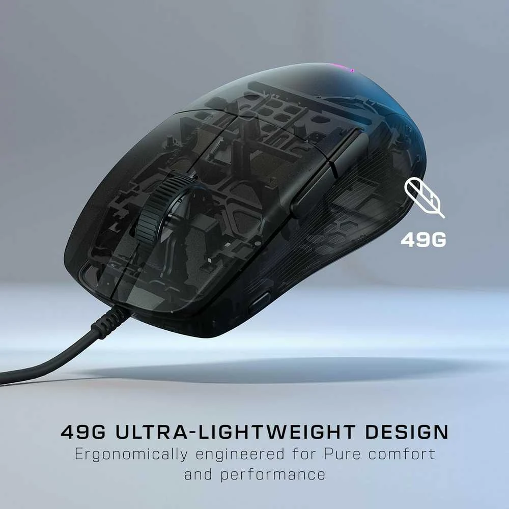 Turtle Beach Pure SEL RGB juoda pelė su laidu | 8000 DPI