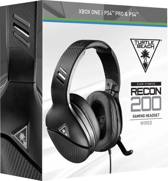 Žaidimų ausinės Turtle Beach Recon 200, Juodos