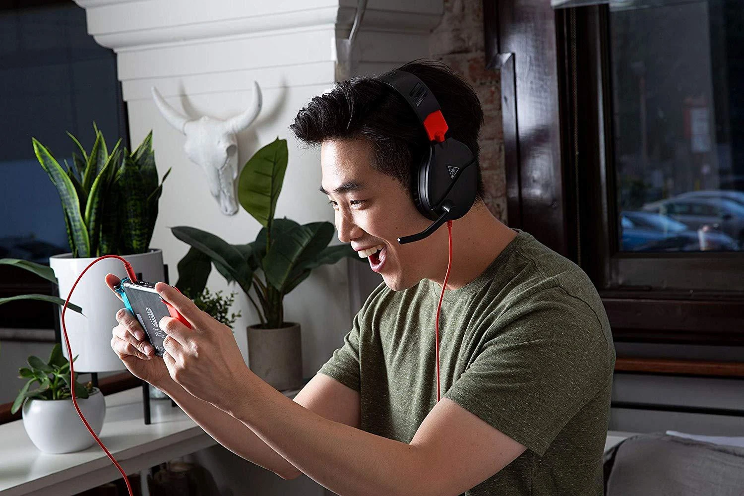 Žaidimų ausinės Turtle Beach Recon 70, skirta Nintendo Switch, Juoda-raudona