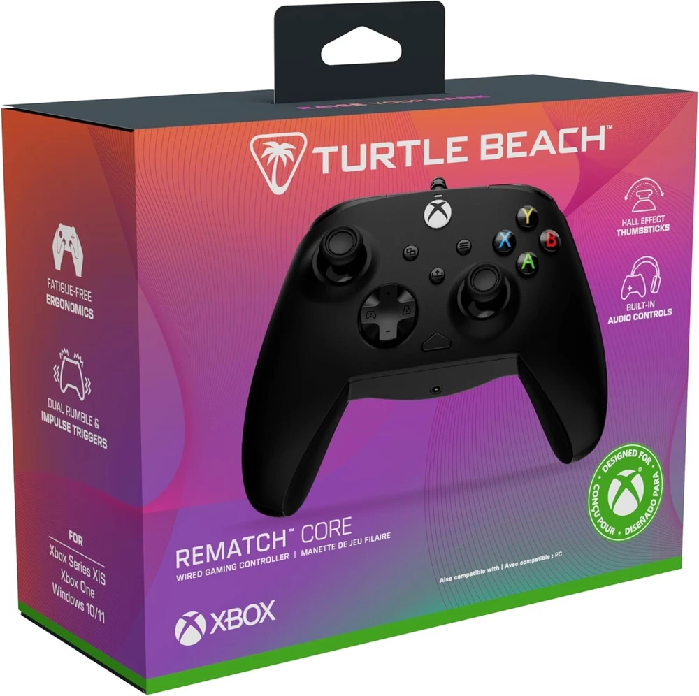 Turtle Beach Rematch Core laidinis žaidimų valdiklis | Juoda | XBOX