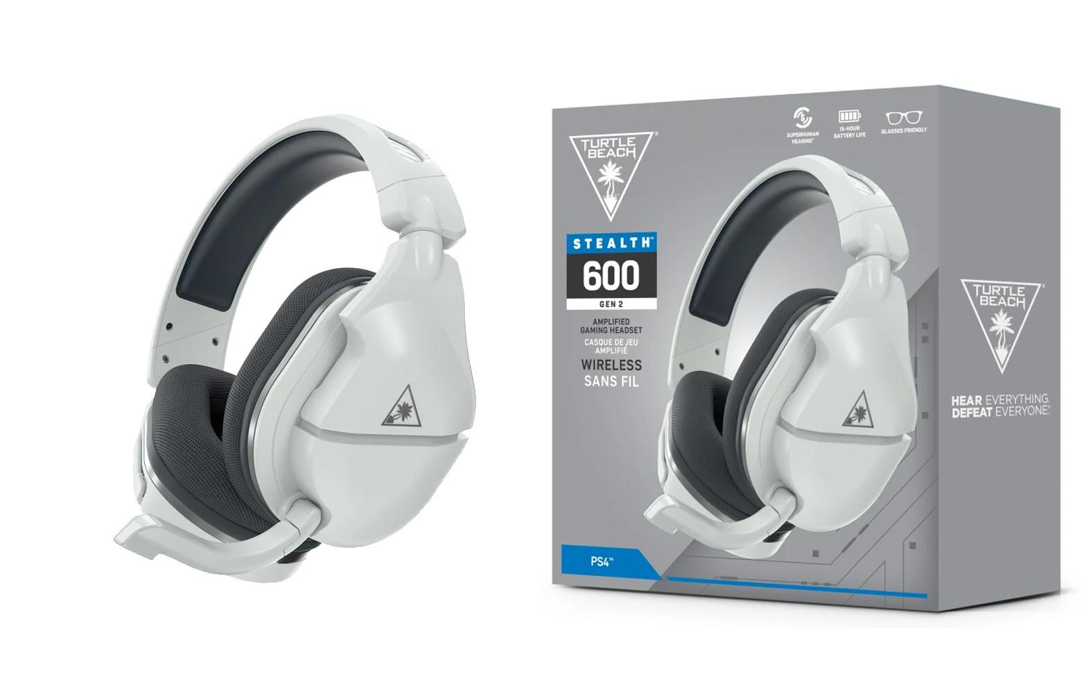 Turtle Beach Stealth 600 Gen 2 (Baltos) belaidės ausinės | PS4 & PS5