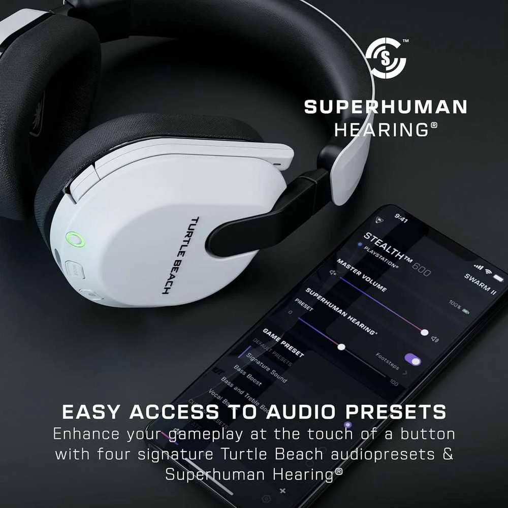Turtle Beach Stealth 600 Gen 3 (Baltos) belaidės ausinės | XBOX/PC