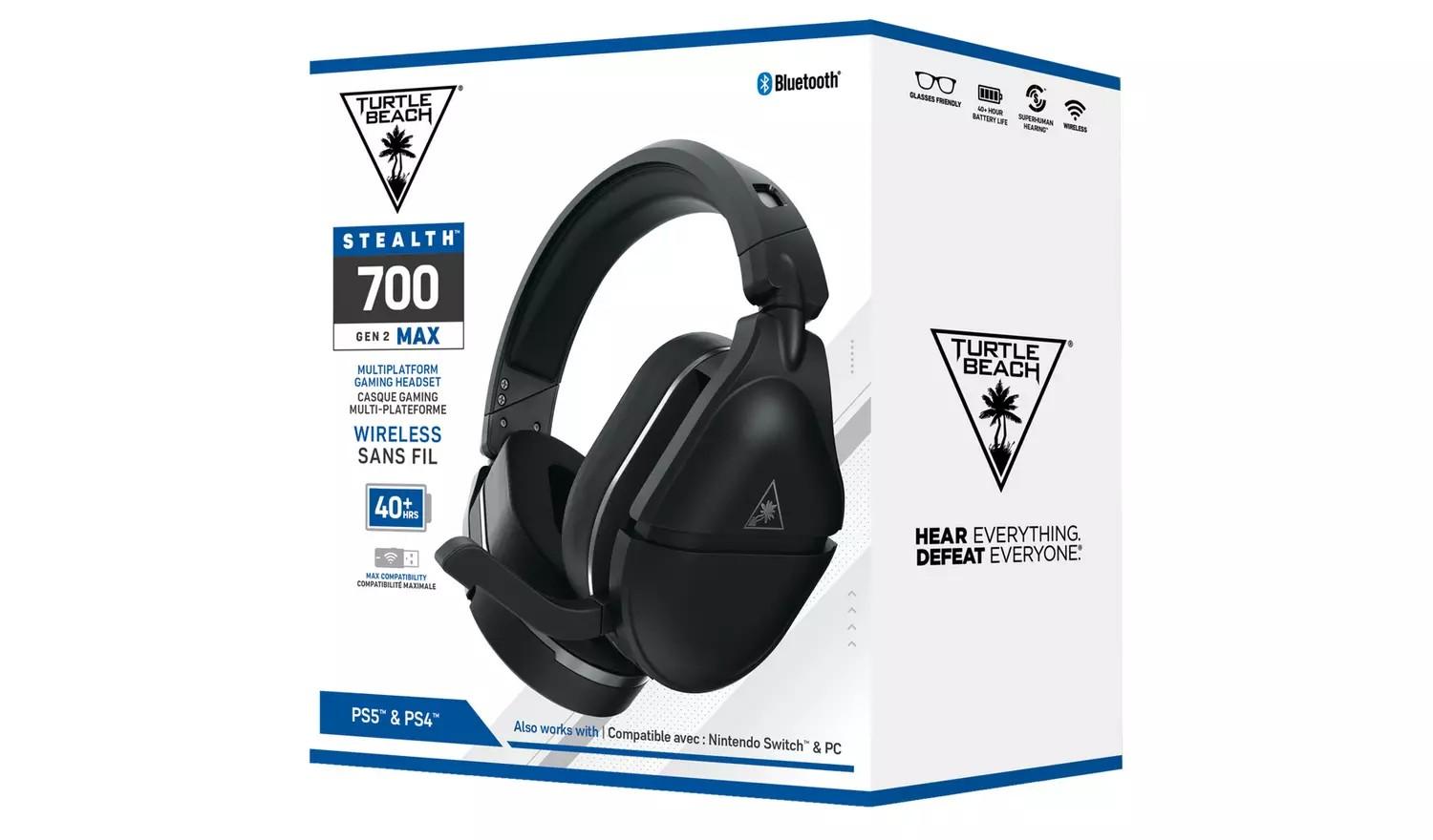 Turtle Beach Stealth 700P MAX Gen2 (juodos) belaidės ausinės | PS5, PS4 & PC
