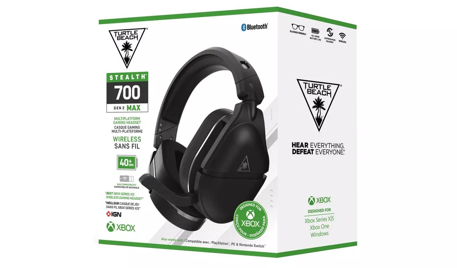 Turtle Beach Stealth 700X MAX Gen2 (juodos) belaidės ausinės | XBOX, PS5, PC
