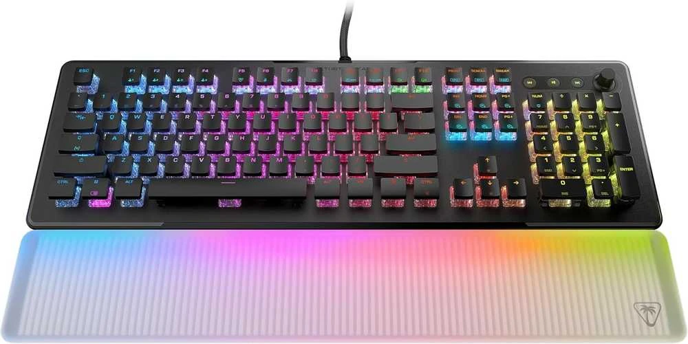 Turtle Beach Vulcan II MAX RGB 100% juoda laidinė mechaninė klaviatūra (Titan II Raudona switch, US)