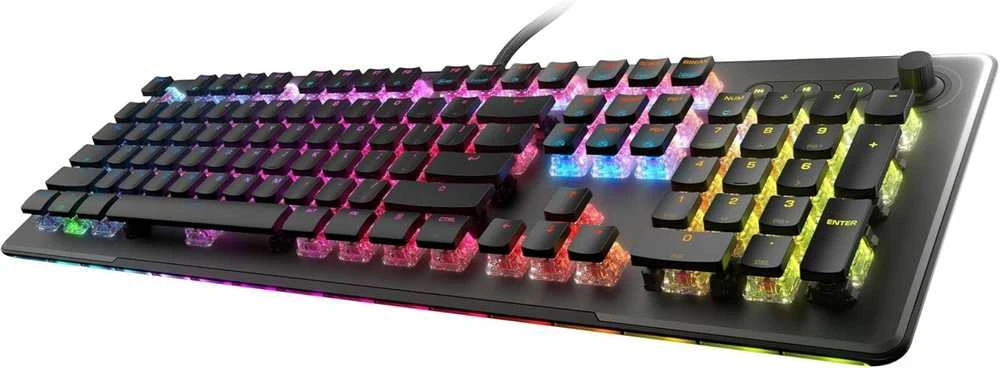 Turtle Beach Vulcan II MAX RGB 100% juoda laidinė mechaninė klaviatūra (Titan II Raudona switch, US)