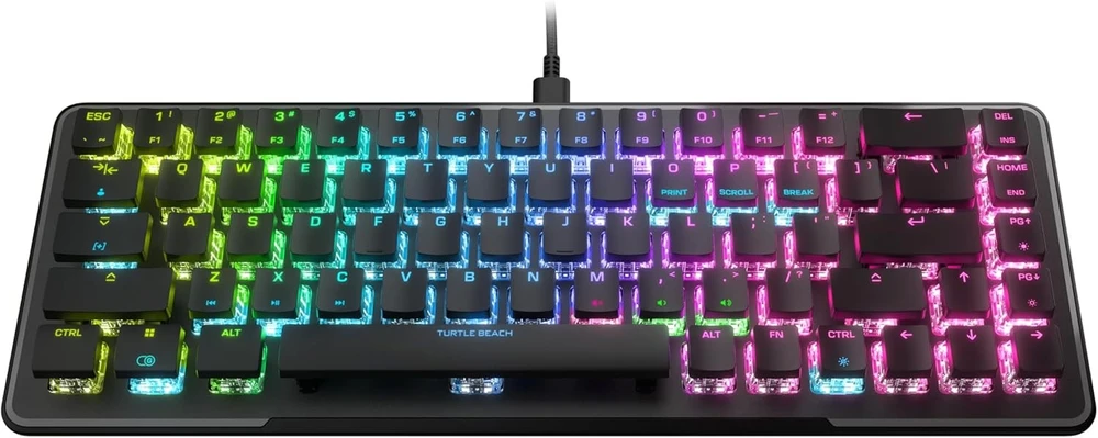 Turtle Beach Vulcan II Mini 65% juoda laidinė mechaninė klaviatūra (Raudona switch, US)